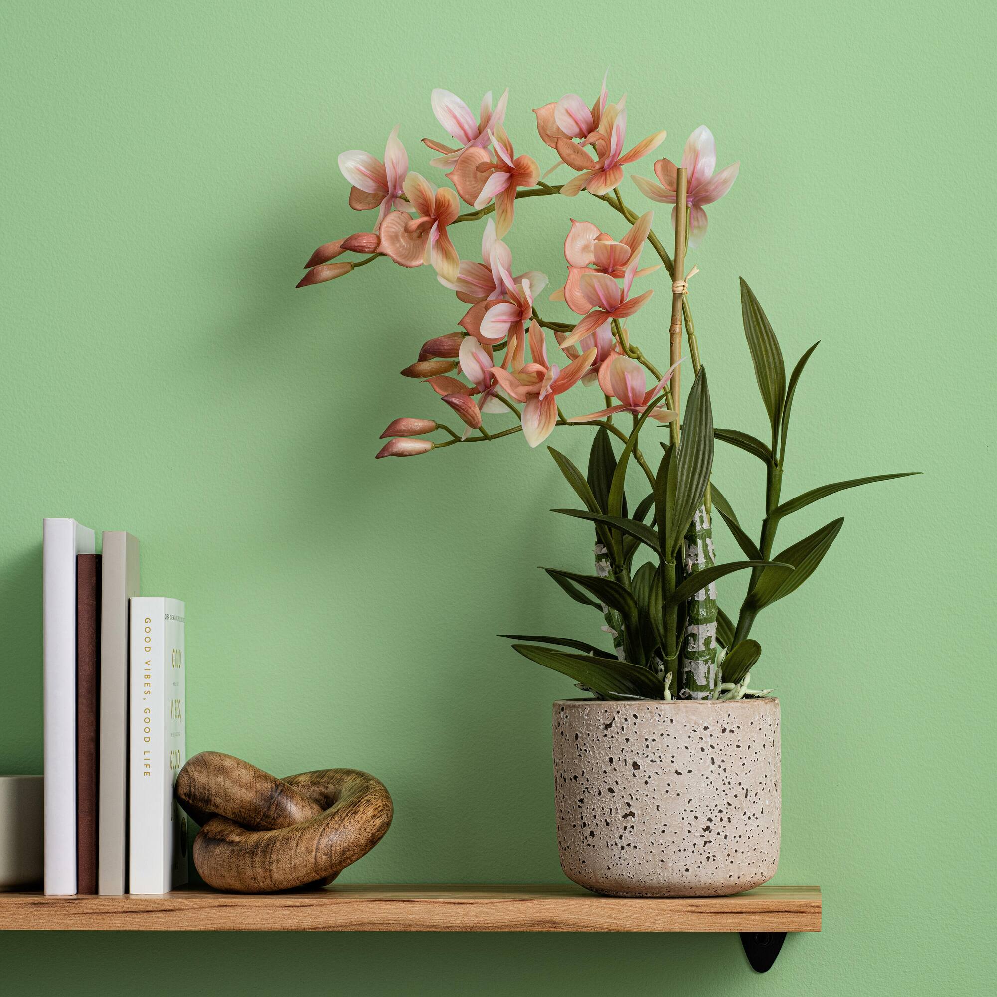 19" Artificial Deluxe Potted Cycnoches